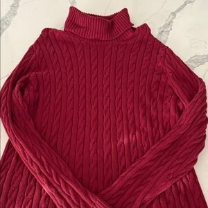 XXL Tall Old Navy Red Cable Knit Sweater